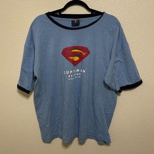 Vintage Superman Returns 2006 Promotional Graphic T Shirt
